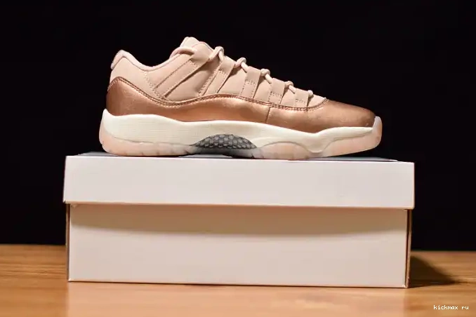 Rep Kickmax Gold 11 Air Jordan GS AH7860-105 Rose Low 0403